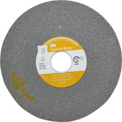 3M - 6" Diam, 1/2" Face Width, 1" Center Hole, Fine Grade, Silicon Carbide Deburring Wheel - Convolute, Soft Density 6 Grade, 6,000 RPM - Exact Tooling