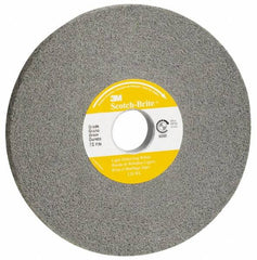 3M - 16" Diam, 2" Face Width, 10" Center Hole, Fine Grade, Silicon Carbide Deburring Wheel - Convolute, Hard Density 7 Grade, 2,250 RPM - Exact Tooling