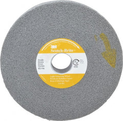 3M - 6" Diam, 1" Face Width, 1" Center Hole, Fine Grade, Silicon Carbide Deburring Wheel - Convolute, Soft Density 6 Grade, 6,000 RPM - Exact Tooling