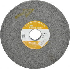 3M - 6" Diam, 1" Face Width, 1" Center Hole, Fine Grade, Silicon Carbide Deburring Wheel - Convolute, Hard Density 7 Grade, 6,000 RPM - Exact Tooling