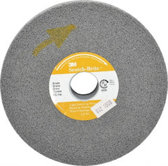 3M - 6" Diam, 1" Face Width, 1" Center Hole, Fine Grade, Silicon Carbide Deburring Wheel - Convolute, Hard Density 8 Grade, 6,000 RPM - Exact Tooling