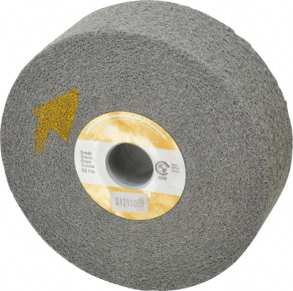 3M - 6" Diam, 2" Face Width, 1" Center Hole, Fine Grade, Silicon Carbide Deburring Wheel - Convolute, Soft Density 6 Grade, 6,000 RPM - Exact Tooling