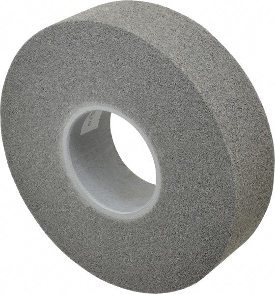 3M - 8" Diam, 2" Face Width, 3" Center Hole, Fine Grade, Silicon Carbide Deburring Wheel - Convolute, Soft Density 6 Grade, 4,500 RPM - Exact Tooling