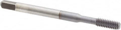 Kennametal - #8-32 UNC H3 Thread Limit Bottoming Thread Forming Tap - Vanadium High Speed Steel, TiCN Finish, 2.13" OAL, 3/8" Thread Length, Right Hand Thread, Series 5502TC - Exact Tooling