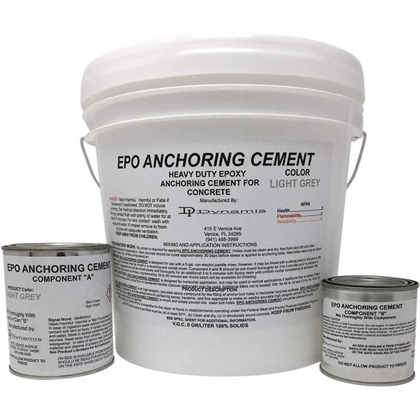 Made in USA - 256 oz Pail Two Part Epoxy - 1440 min Working Time, 15,000 psi Shear Strength - Exact Tooling