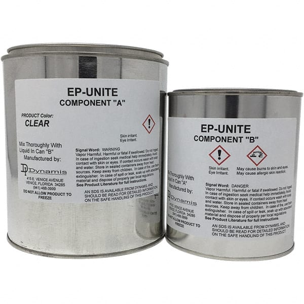 Made in USA - 0.75 Gal Concrete Repair/Resurfacing - Clear, 150 Sq Ft Coverage - Exact Tooling