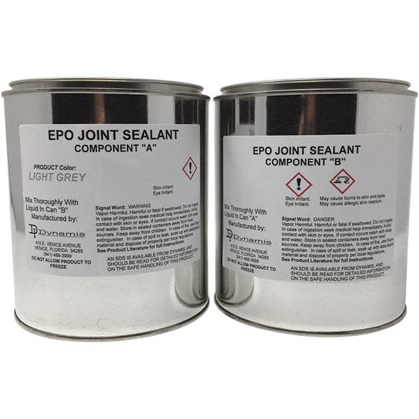 Made in USA - 1 Gal Concrete Repair/Resurfacing - Light Gray, 19 25 Sq Ft Coverage, Epoxy Resin - Exact Tooling