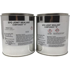 Made in USA - 1 Gal Concrete Repair/Resurfacing - Light Gray, 19 25 Sq Ft Coverage, Epoxy Resin - Exact Tooling