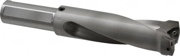 Kennametal - 5.35" Max Drill Depth, 2.5xD, 54mm Diam, Indexable Insert Drill - 2 Inserts, 1-1/2" Shank Diam, Straight Shank - Exact Tooling