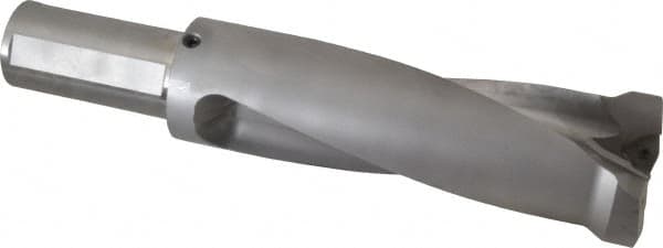 Kennametal - 206.5mm Max Drill Depth, 2.5xD, 82.6mm Diam, Indexable Insert Drill - 2 Inserts, 2" Shank Diam, Straight Shank - Exact Tooling