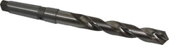 Value Collection - 1-1/8", 4MT 118° Point Cobalt Taper Shank Drill Bit - Bright Finish, 7-3/4" Flute Length, 13-3/8" OAL, Spiral Flute, Through Coolant - Exact Tooling