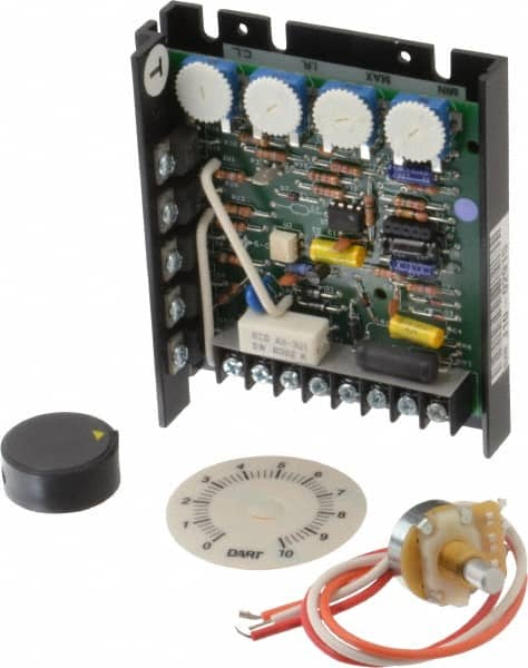 Dart Controls - 1/8 Max hp, 25 Max RPM, Electric AC DC Motor - 120, 240 V Input - Exact Tooling