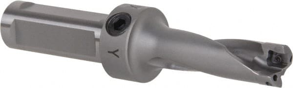 Kennametal - 1-7/8" Max Drill Depth, 3xD, 0.6252" Diam, Indexable Insert Drill - 2 Inserts, 3/4" Shank Diam, Flange Shank - Exact Tooling