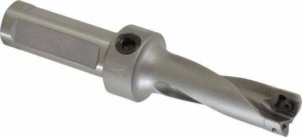 Kennametal - 2.06" Max Drill Depth, 3xD, 0.6882" Diam, Indexable Insert Drill - 2 Inserts, 3/4" Shank Diam, Flange Shank - Exact Tooling