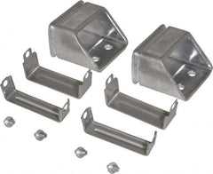 KabelSchlepp - 2.17 Inch Outside Width x 1.42 Inch Outside Height, Cable and Hose Carrier Stainless Steel Tube Mounting Bracket Set - 2.56 Inch Bend Radius, 1.77 Inch Inside Width x 0.98 Inch Inside Height - Exact Tooling