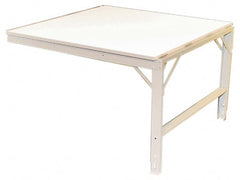 Phillocraft - 48 Wide x 36" Deep x 33" High, Production Table - Comfort Edge, Adjustable Height Legs - Exact Tooling