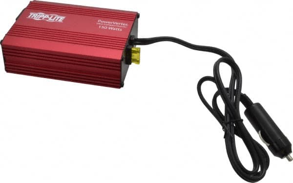 Tripp-Lite - 1 Connection, 12 VDC Input, 120 VAC Output, 14 Amp Input Rating, 300 Peak Wattage, Power Inverter - 3-3/4" Wide x 5-3/4" Deep x 1-3/4" High, 150 Watt Continuous Output Power, Free Air Convection Cooled - Exact Tooling