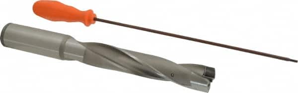 Kennametal - 29.37 to 29.87mm Diam, 5xD, 150mm Max Depth, 1-1/4" Shank Diam, 186.48mm Flute, 273.05mm OAL, Replaceable Tip Drill - KSEM1156 Insert, 7 Seat Size, Series KSEM - Exact Tooling