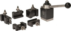 Aloris - Series BXA Tool Post Holder & Set for 10 to 15" Lathe Swing - 6 Piece, Includes Style 1 Holder, Style 10 Holder, Style 104 Holder, Style 2 Holder, Style 7 Holder, Tool Post - Exact Tooling