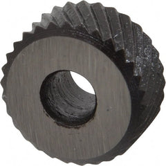 Value Collection - 1/4 Inch Face Width, 3/4 Inch Diameter, High Speed Steel Knurl Wheel Set - 1/4 Inch Hole Diameter, Beveled Face Knurl, Left and Right Hand Diagonal Pattern, Form - Exact Tooling