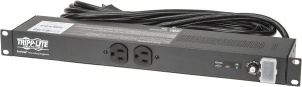 Tripp-Lite - 12 Outlets, 120 Volts, 20 Amps, 15' Cord, Power Outlet Strip - Rack Mount, 5-20 NEMA Configuration - Exact Tooling