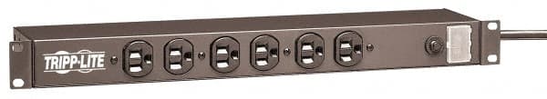 Tripp-Lite - 14 Outlets, 120 Volts, 15 Amps, 15' Cord, Power Outlet Strip - Rack Mount, 5-15P NEMA Configuration, 17-1/2" Strip, UL1449 3rd Edition - Exact Tooling