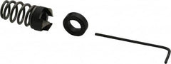 Burr-Bit - 5/16" Tap Compatibility, 11/64" Collar Thickness, 1-1/4" Relaxed Length, 3 Tap Flutes, Deburring Tap Attachment - 9/16" Outside Diam, 120° Included Angle, High Speed Steel - Exact Tooling