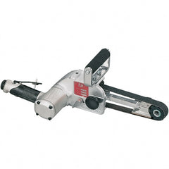 Dynabrade - 1/4 to 1 x 30 Inch, 13,000 RPM Air Belt Sander - 1.2 Hp, 3/8 NPT Inlet, 58 CFM Air Consumption, 4,250 FPM Speed - Exact Tooling