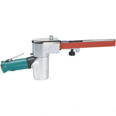 Dynabrade - 1/4 to 3/4 x 20-1/2 Inch, 20,000 RPM Air Belt Sander - 0.5 Hp, 1/4 NPT Inlet, 28 CFM Air Consumption, 4,550 FPM Speed - Exact Tooling