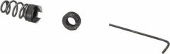 Burr-Bit - M6 Tap Compatibility, 4.3mm Collar Thickness, 26.9mm Relaxed Length, 19mm Compressed Length, 2 Tap Flutes, Deburring Tap Attachment - 120° Included Angle, High Speed Steel - Exact Tooling
