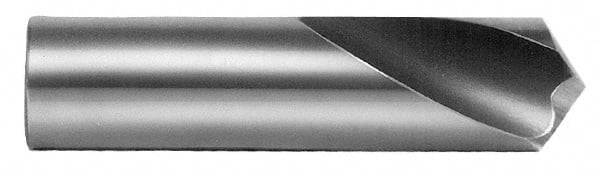 Interstate - 7/8" Body Diam, 118°, 2-1/2" OAL, High Speed Steel Spotting Drill - Exact Tooling