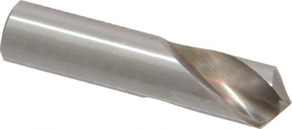 Interstate - 7/16" Body Diam, 118°, 2" OAL, High Speed Steel Spotting Drill - Exact Tooling