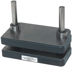 JT&M - 6-3/4" Guide Post Length, 1" Die Holder Thickness, Cast Iron, Mold Blank, Punch & Die Set - 1-3/8" Bushing Diam, 10-3/8" Overall Width x 7" Overall Depth - Exact Tooling