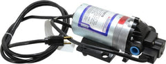 Pentair - 1/15 HP, 3/8 Inlet Size, 3/8 Outlet Size, Demand Switch, Diaphragm Spray Pump - 115 Input Voltage, Nylon, 1.40 Max GPM - Exact Tooling