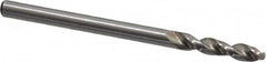Accupro - #29 130° Parabolic Flute Cobalt Screw Machine Drill Bit - Bright Finish, Right Hand Cut, 18mm Flute Length, 49mm OAL, Split Point, Straight Shank - Exact Tooling