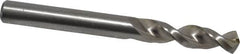 Accupro - 0.3071" 130° Parabolic Flute Cobalt Screw Machine Drill Bit - Bright Finish, Right Hand Cut, 1.457" Flute Length, 3.11" OAL, Split Point, Straight Shank - Exact Tooling