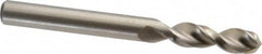 Accupro - 0.311" 130° Parabolic Flute Cobalt Screw Machine Drill Bit - Bright Finish, Right Hand Cut, 1.457" Flute Length, 3.11" OAL, Split Point, Straight Shank - Exact Tooling