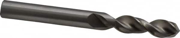 Accupro - 11/32" 130° Parabolic Flute Cobalt Screw Machine Drill Bit - Bright Finish, Right Hand Cut, 1.575" Flute Length, 3.307" OAL, Split Point, Straight Shank - Exact Tooling