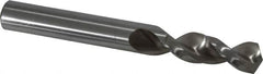 Accupro - 7/16" 130° Parabolic Flute Cobalt Screw Machine Drill Bit - Bright Finish, Right Hand Cut, 1.85" Flute Length, 3.74" OAL, Split Point, Straight Shank - Exact Tooling