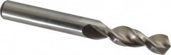 Accupro - 15/32" 130° Parabolic Flute Cobalt Screw Machine Drill Bit - Bright Finish, Right Hand Cut, 2.008" Flute Length, 4.016" OAL, Split Point, Straight Shank - Exact Tooling