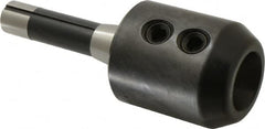 Collis Tool - R8 Taper Shank 1-1/2" Hole End Mill Holder/Adapter - 2-3/4" Nose Diam, 3-3/8" Projection - Exact Tooling