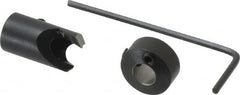 Vernon - 3/8" Cutter Diam, #2 Drill Combatibility, 1/4" Collar Thickness, Adjustable Depth Drill Countersink - Exact Tooling