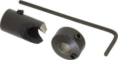 Vernon - 3/8" Cutter Diam, #3 Drill Combatibility, 1/4" Collar Thickness, Adjustable Depth Drill Countersink - Exact Tooling