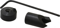 Vernon - 3/8" Cutter Diam, #7 Drill Combatibility, 1/4" Collar Thickness, Adjustable Depth Drill Countersink - Exact Tooling