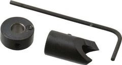 Vernon - 3/8" Cutter Diam, #8 Drill Combatibility, 1/4" Collar Thickness, Adjustable Depth Drill Countersink - Exact Tooling