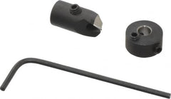 Vernon - 5/16" Cutter Diam, #24 Drill Combatibility, 1/4" Collar Thickness, Adjustable Depth Drill Countersink - Exact Tooling