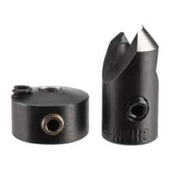 Vernon - 5/16" Cutter Diam, #30 Drill Combatibility, 1/4" Collar Thickness, Adjustable Depth Drill Countersink - Exact Tooling
