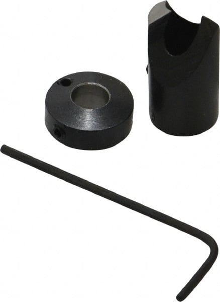 Vernon - 1/2" Cutter Diam, Letter G Drill Compatibility, 1/4" Collar Thickness, Adjustable Depth Drill Countersink - Exact Tooling