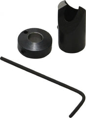 Vernon - 1/2" Cutter Diam, Letter G Drill Compatibility, 1/4" Collar Thickness, Adjustable Depth Drill Countersink - Exact Tooling