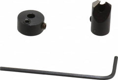 Vernon - 5/16" Cutter Diam, 1/8" Drill Compatibility, 1/4" Collar Thickness, Adjustable Depth Drill Countersink - Exact Tooling